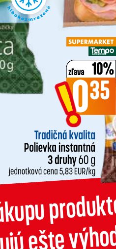 Tradičná kvalita Polievka instantná 3 druhy 60 g