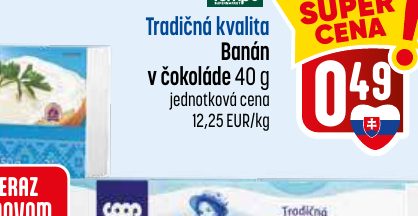Tradičná kvalita Banán v čokoláde 40 g