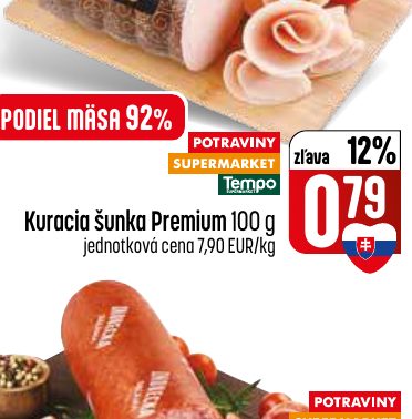 Kuracia šunka Premium 100 g