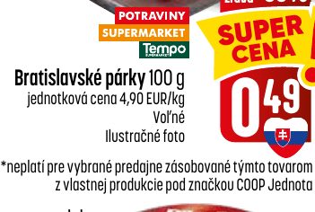 Bratislavské párky 100 g