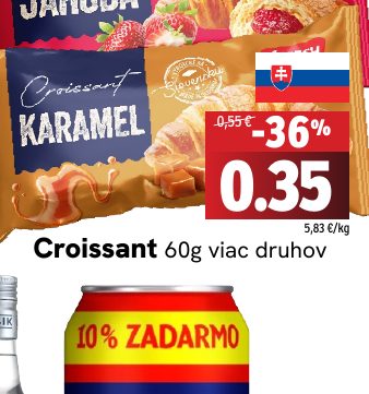 Croissant 60g viac druhov