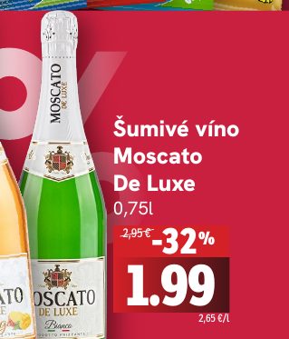 Šumivé víno Moscato De Luxe