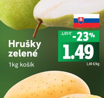 Hrušky zelené