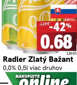 Radler Zlatý Bažant