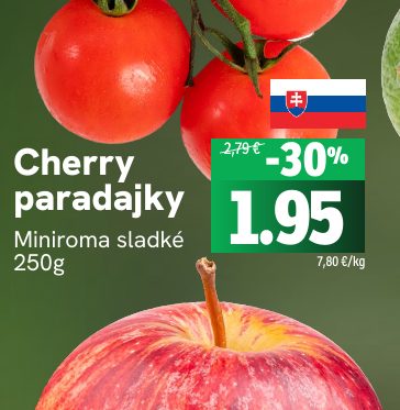Cherry paradajky