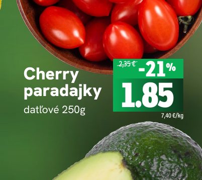 Cherry paradajky