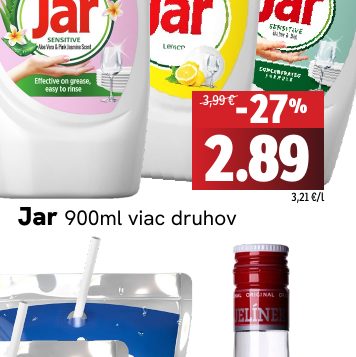 Jar 900ml viac druhov