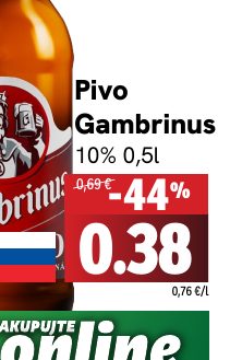 Pivo Gambrinus