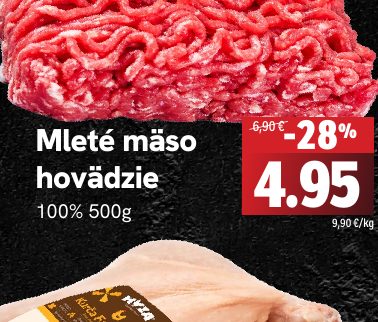 Mleté mäso hovädzie