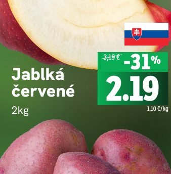 Jablká červené